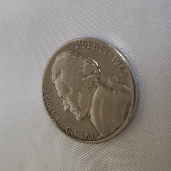 1965 Silver Nickel No Mint Mark!!! - Picture 3 of 5